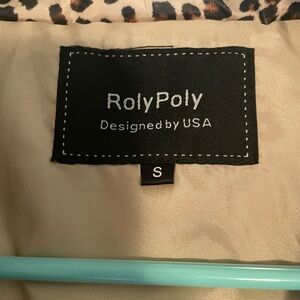 RolyPoly Women's cheetah puffer vest